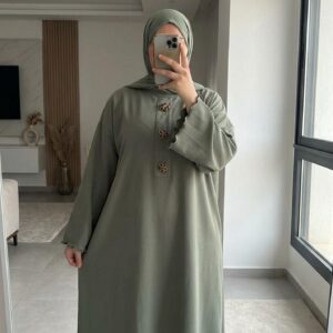 Robe raffinée en tissu scuba